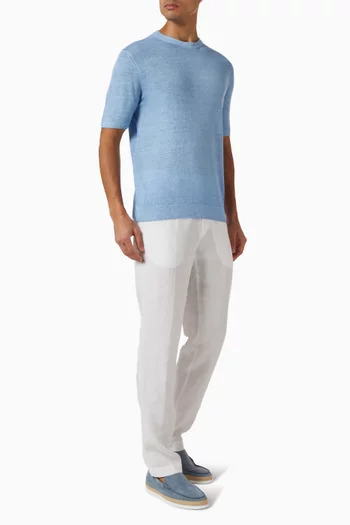 Knit T-shirt in Linen