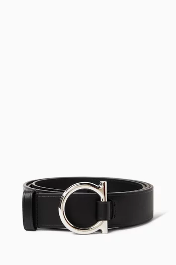 Single Gancio Buckle Belt in Leather