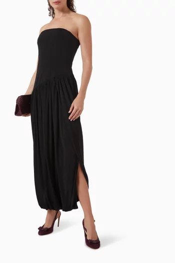 Slit Dress in Viscose Jersey