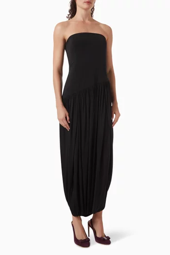 Slit Dress in Viscose Jersey