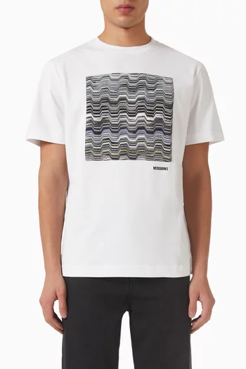 Embroidered T-shirt in Cotton