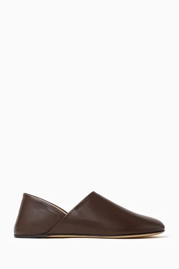 Slipper Mules in Leather