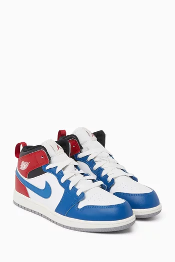 Air Jordan 1 Mid-top Sneakers in Leather