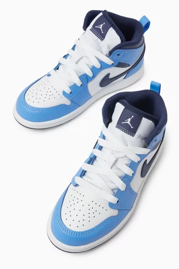 Air Jordan 1 Mid-top Sneakers in Leather
