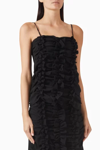 Ruched Frilled Top