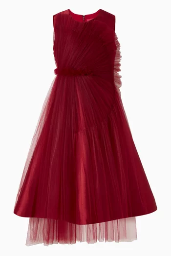 Pleated Midi Dress