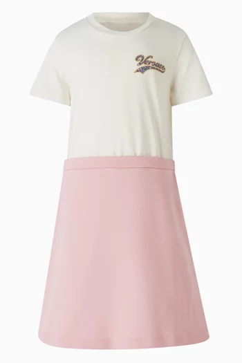 Campus Logo T-shirt Dress in Cotton-fleece