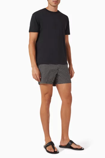 Mid Dot Print Swim Shorts