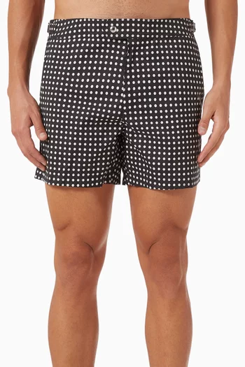 Mid Dot Print Swim Shorts