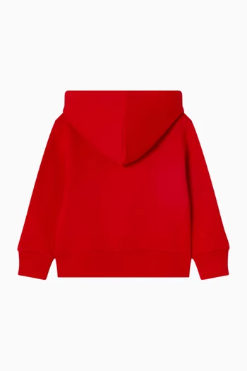 Logo Zip Hoodie in Cotton