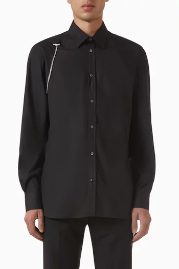 Harness Shirt in Cotton-poplin
