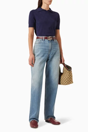 Wide-leg Jeans in Denim