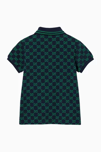 Polo T-shirt in GG Cotton-piqué