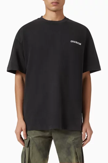 تي شيرت بشعار CB Sportswear قطن