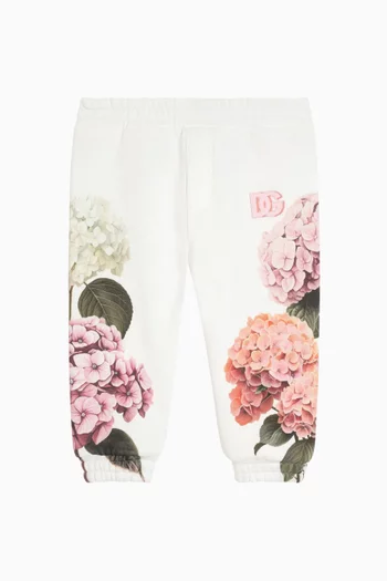 Floral Sweatpants in Cotton