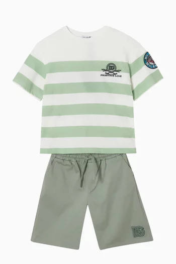 Striped T-Shirt in Cotton