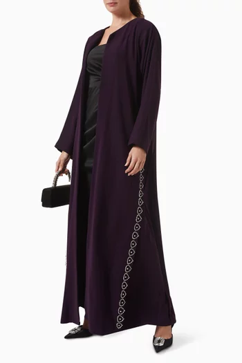 عباية مطرزة بالكريستال