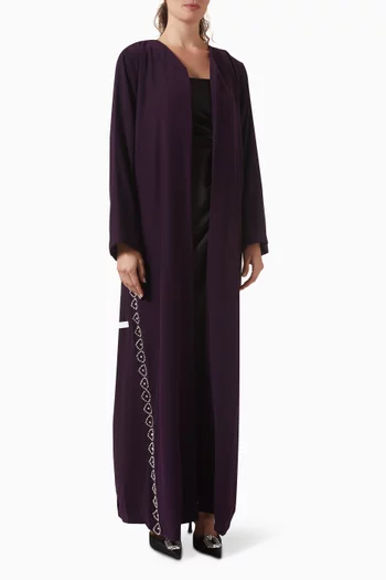 عباية مطرزة بالكريستال