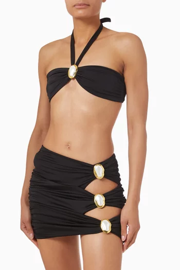 Coupe Moonstone Cut-out Mini Skirt