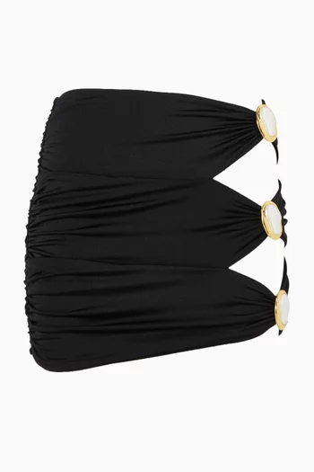 Coupe Moonstone Cut-out Mini Skirt