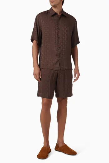 Square Cross Loose-fit Shirt in Viscose