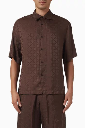 Square Cross Loose-fit Shirt in Viscose
