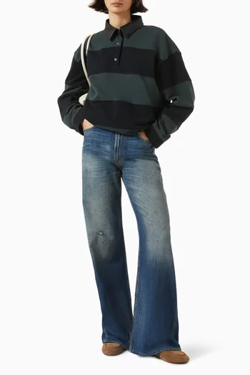 Striped Polo T-shirt in Cotton