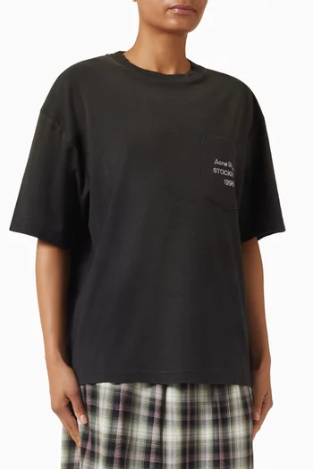 Logo-print T-shirt in Cotton Blend