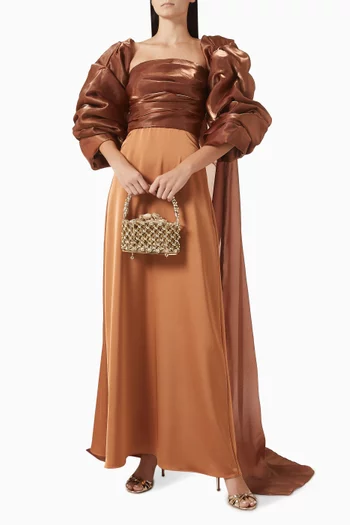 Ember Cape Gown Set
