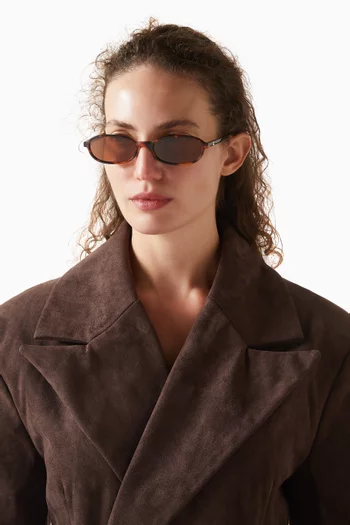 نظارة شمسية ايمي بإطار بيضاوي أسيتات