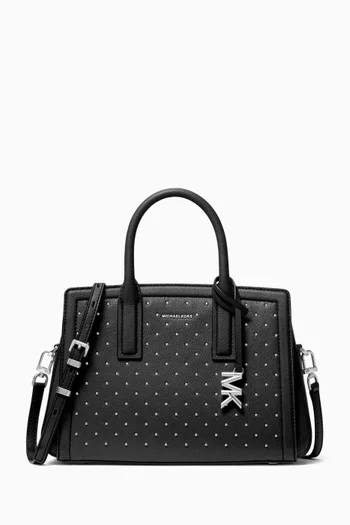 Small Laila Satchel in Studded Leather