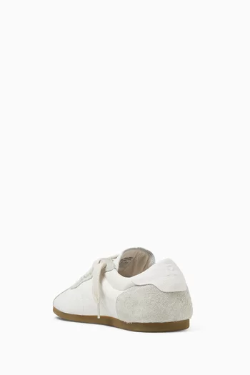 Low-Pro Sneakers in Suede & Leather