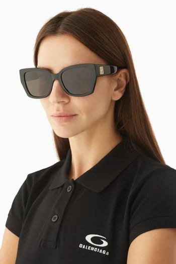 Square Sunglasses in Recycled Acetate