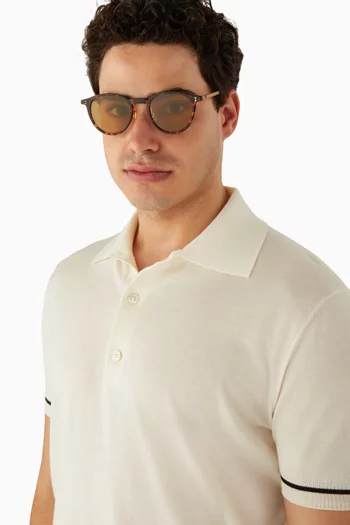 Round Sunglasses in Metal
