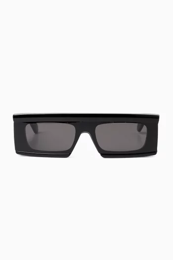 Rectangle Sunglasses in Recycled Acetate