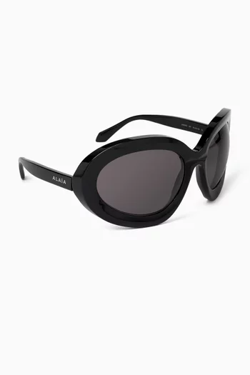 XL Round Sunglasses in Recycled Acetate