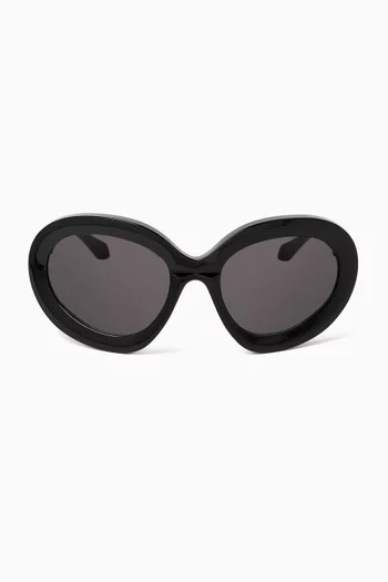 XL Round Sunglasses in Recycled Acetate