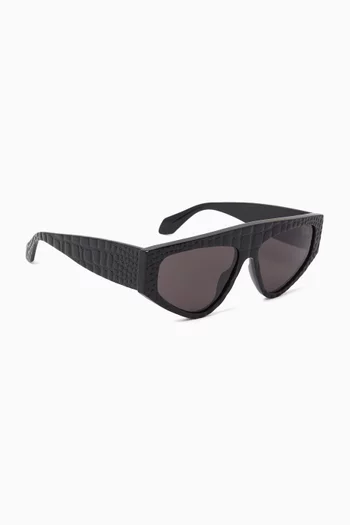 Geometric Sunglasses in Recycled Acetate
