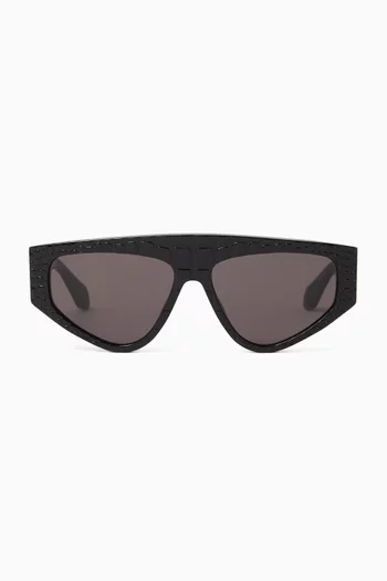 Geometric Sunglasses in Recycled Acetate
