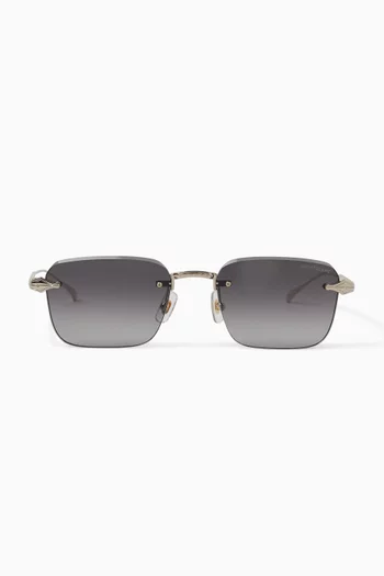 Rectangle Sunglasses in Metal