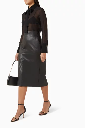 Sash Belt Top in Georgette & Crêpe