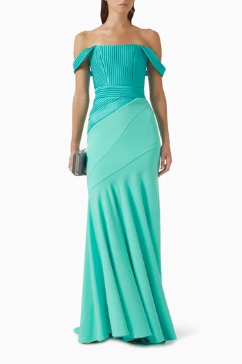 Eternal Yes Gown in Crepe & Satin
