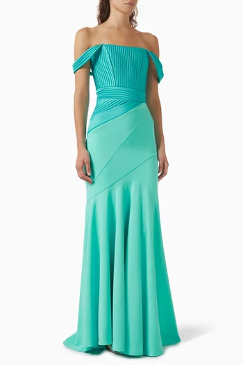 Eternal Yes Gown in Crepe & Satin