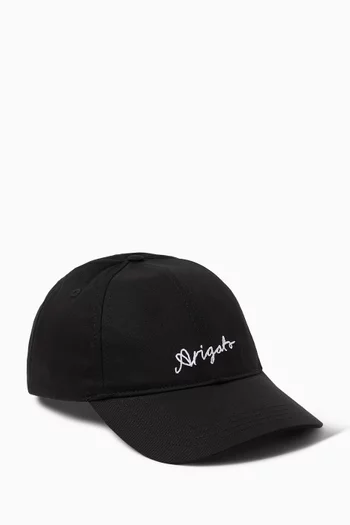 كاب بشعار الماركة بخط يدوي قطن