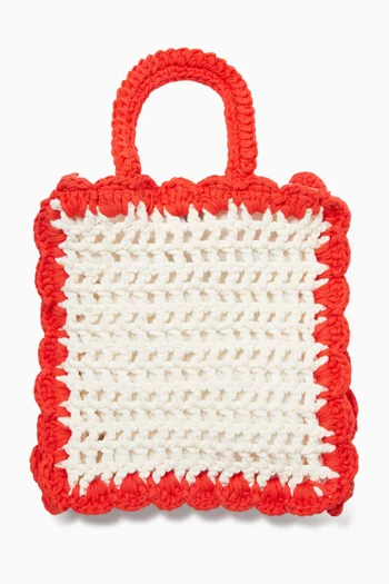 Floral Embroidered Tote Bag