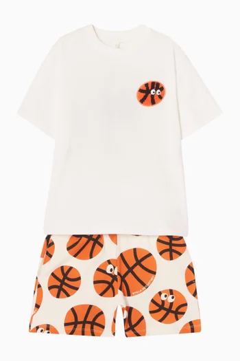 Basketball T-shirt in Cotton