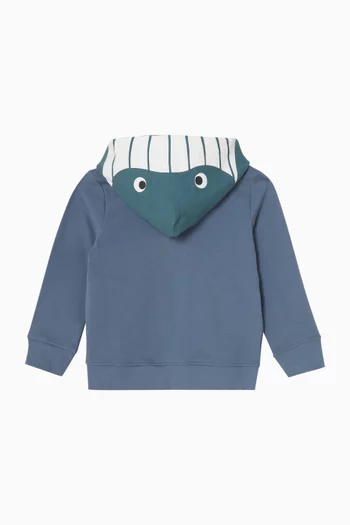 Whale-print Hoodie