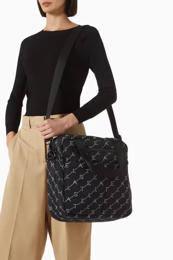 Logo Print Diaper Tote Bag