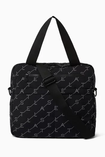 Logo Print Diaper Tote Bag
