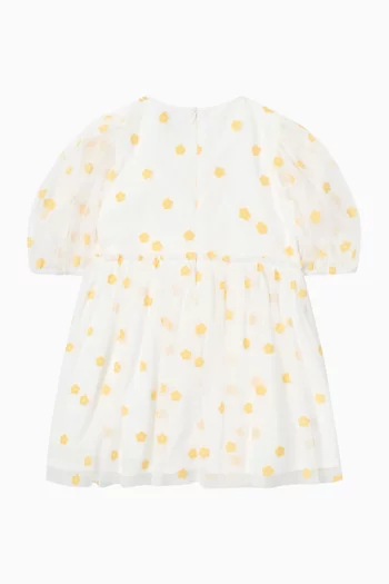 Floral Print Puff Sleeve Dress